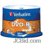JCBid.com online auction Verbatim-95101-47-gb-dvd-rs-50-ct-spindle