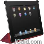 JCBid.com online auction Macally-bookstand2r-ipad-2-multipurpose-microfiber-leather-protective-cover-red
