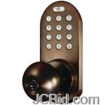 JCBid.com online auction Morning-industry-inc-qkk-01ob-3-in-1-remote-control-touchpad-door-knob-oil-rubbed-bronze