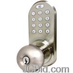 JCBid.com online auction Morning-industry-inc-qkk-01sn-3-in-1-remote-control-touchpad-door-knob-satin-nickel