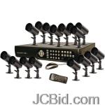 JCBid.com online auction Security-labs-slm435-16-channel-500-gb-dvr-with-16-indooroutdoor-cameras
