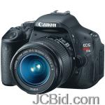 JCBid.com online auction Canon-5169b003-181-megapixel-eos-digital-rebel-t3i-digital-camera-includes-1855-ii-lens