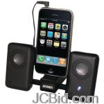 JCBid.com online auction Jensen-smps-225-compact-folding-stereo-speakers