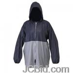 JCBid.com online auction All-weather-rain-jacket-ml-all-weather-bluegray-rain-jacket-with-pouch