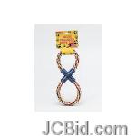 JCBid.com online auction Figure-8-multi-colored-rope-dog-toy-display-case-of-60-pieces