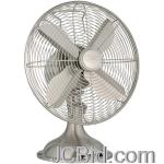 JCBid.com online auction Hunter-90400-all-metal-12-table-fan-brushed-nickel
