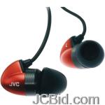 JCBid.com online auction Jvc-hafx300r-bi-metal-earbuds-red