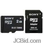JCBid.com online auction Sony-sr2a1-micro-secure-digital-high-capacitycard-2-gb