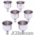 JCBid.com online auction 6-pc-stainless-stl-funnel-set