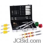 JCBid.com online auction 30pc-ss-bbq-tool-st-in-alum-cs