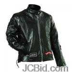 JCBid.com online auction Ladies-leather-moto-jacket-l-diamond-plate-ladies-rock-design-genuine-buffalo-leather-motorcycle-jacket