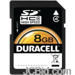 JCBid.com online auction Duracell-du-sd-8192-c-clamshell-secure-digital-cards-8-gb
