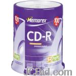 JCBid.com online auction Memorex-04581-80-minute-cd-rs-100-ct-spindle