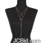 JCBid.com Lariat-style-necklace-Blue JCBid.com Lariat-style-necklace-Blue