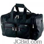 JCBid.com online auction 19-buffalo-leather-bag-embassy-italian-stone-design-19-genuine-buffalo-leather-tote-bag