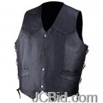 JCBid.com online auction Solid-genuine-cowhide-vest-2x