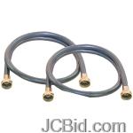 JCBid.com online auction X1109-8ff-tp-black-rubber-washing-machine-hose-8-ft-2-pk