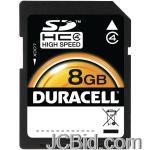 JCBid.com online auction Duracell-du-sd1008g-c-class-10-high-speed-secure-digital-card-8-gb