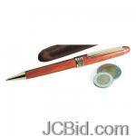 JCBid.com online auction Wood-pen-in-vlvt-pouch-genuine-rosewood-executive-pen-from-the-ldquohanover-collectionrdquo-by-alex-navarre