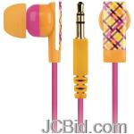 JCBid.com online auction Merkury-mb-eb1mg-earbuds-monaco-gingham