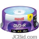 JCBid.com online auction Maxell-634050639011-47-gb-dvd-rs-25-ct