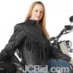 JCBid.com online auction Ladies-leather-moto-jacket-3x-diamond-plate-ladies-solid-genuine-leather-motorcycle-jacket