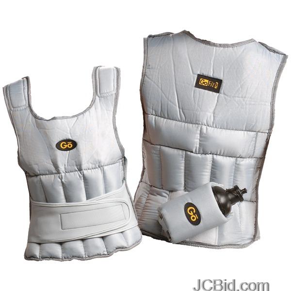 JCBid.com GOFIT-GF-WV10-10-LB-UNISEX-ADJUSTABLE-WEIGHTED-VEST