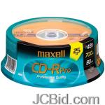 JCBid.com online auction Maxell-623475648425-80-minute700-mb-pro-cd-r-25-ct-spindle