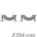 JCBid.com online auction Calflex-wms4-2pk-braided-stainless-steel-washing-machine-connector-4-ft