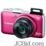 JCBid.com online auction Canon-5045b001-121-megapixel-powershotr-sx230hs-digital-camera-red