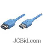 JCBid.com online auction Manhattan-391887-a-male-to-a-female-superspeed-usb-30-cable-6-ft