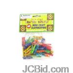 JCBid.com online auction Miniature-colored-craft-clothespins-display-case-of-84-pieces