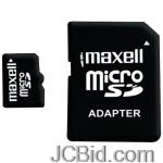 JCBid.com online auction Maxell-502003-mcsd116-micro-secure-digital-card-with-adapter-16-gb