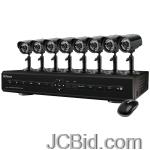 JCBid.com online auction Swann-swdvk-825508c-8-channel-dvr-with-8-cmos-cameras-smartphone-viewing