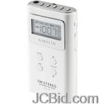 JCBid.com online auction Sangean-dt-120-white-pocket-amfm-digital-radio-white