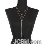 JCBid.com Lariat-style-necklace-Blue