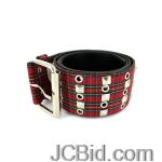 JCBid.com online auction Red-plaid-belt-with-studs-41quot-display-case-of-108-pieces