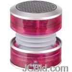 JCBid.com online auction Ihome-ihm60pt-rechargeable-mini-speaker-translucent-pink