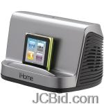 JCBid.com online auction Ihome-ihm16g-ipadipodiphonemp3-player-portable-stereo-speaker-system-gunmetal