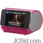 JCBid.com online auction Ihome-ihm9pt-colortunes-crystals-portable-mp3-speaker-translucent-pink