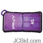 JCBid.com online auction Pny-p-fdu4gbslkprp-ef-microsleek-attache-usb-drive-4gb-purple