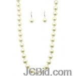 JCBid.com Cream-Colored-22-Long-Pearl-Necklace-set