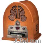JCBid.com online auction Crosley-radio-cr32cd-cathedral-radio-with-cd-player