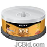 JCBid.com online auction Sony-25dmr47r4-47-gb-write-once-dvd-rs-25-ct-spindle