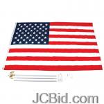 JCBid.com online auction 3-x-5-usa-flag-kit-w-pole