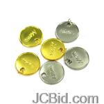 JCBid.com online auction 36-gold-and-silver-engraved-quotmomquot-charms-display-case-of-204-pieces