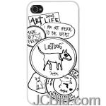 JCBid.com online auction Lost-dog-l02-00012-01-iphone-4r-slim-protective-hard-case-white-with-fine-art