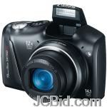 JCBid.com online auction Canon-5664b001-141-megapixel-powershotr-sx150-is-kit-black