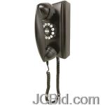 JCBid.com online auction Crosley-radio-cr55-bk-classic-wall-phone-black