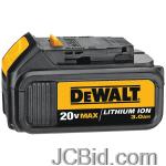 JCBid.com online auction Dewalt-dcb200-20-volt-li-ion-battery-pack-premium-30-ah